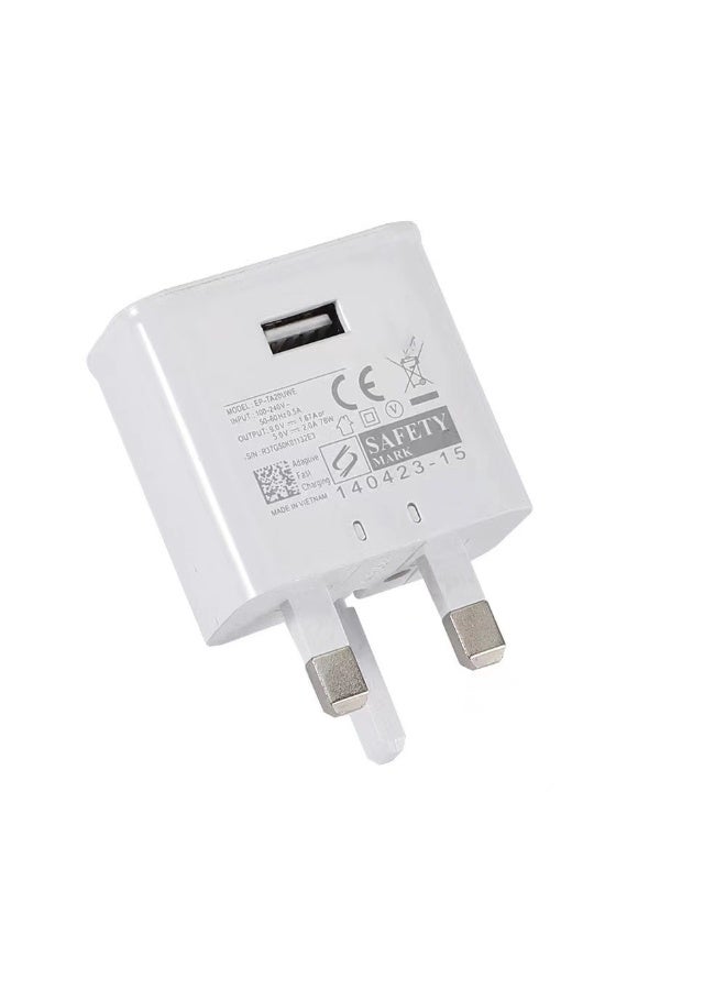 USB Wall Charger, QC 3.0 10W Fast USB Travel Adapter with Micro USB Cable for Samsung Galaxy S7/S7 Edge - Image 1