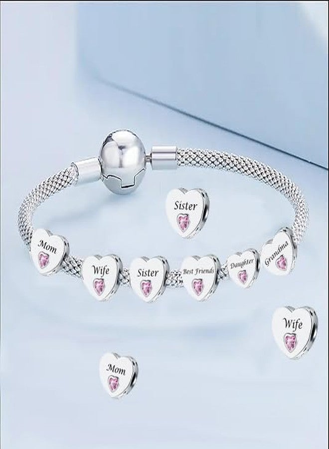 OutstandLong Sister Heart Charm for Pandora Bracelets Always There Charm - Image 3