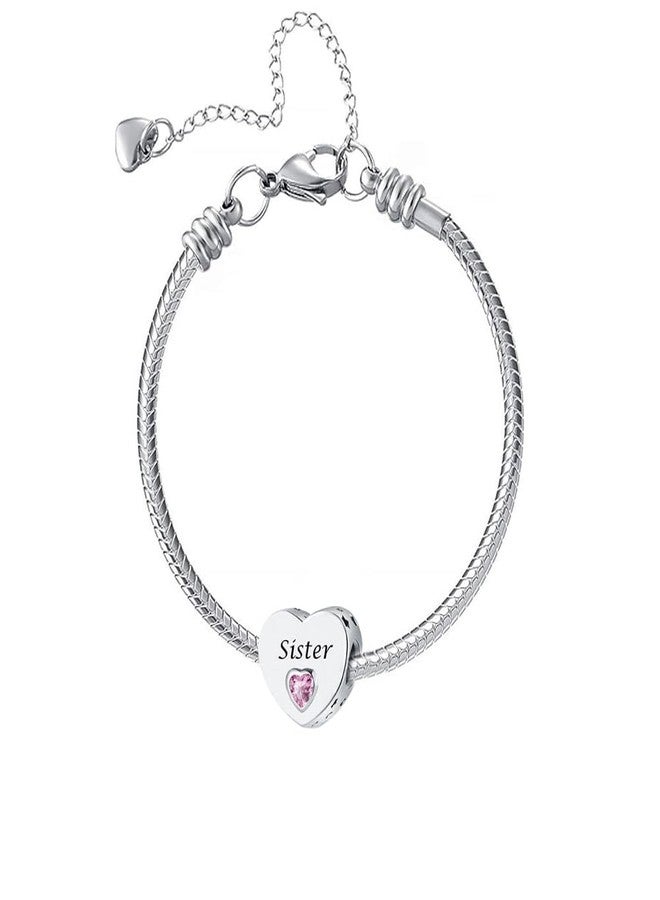 OutstandLong Sister Heart Charm for Pandora Bracelets Always There Charm - Image 4
