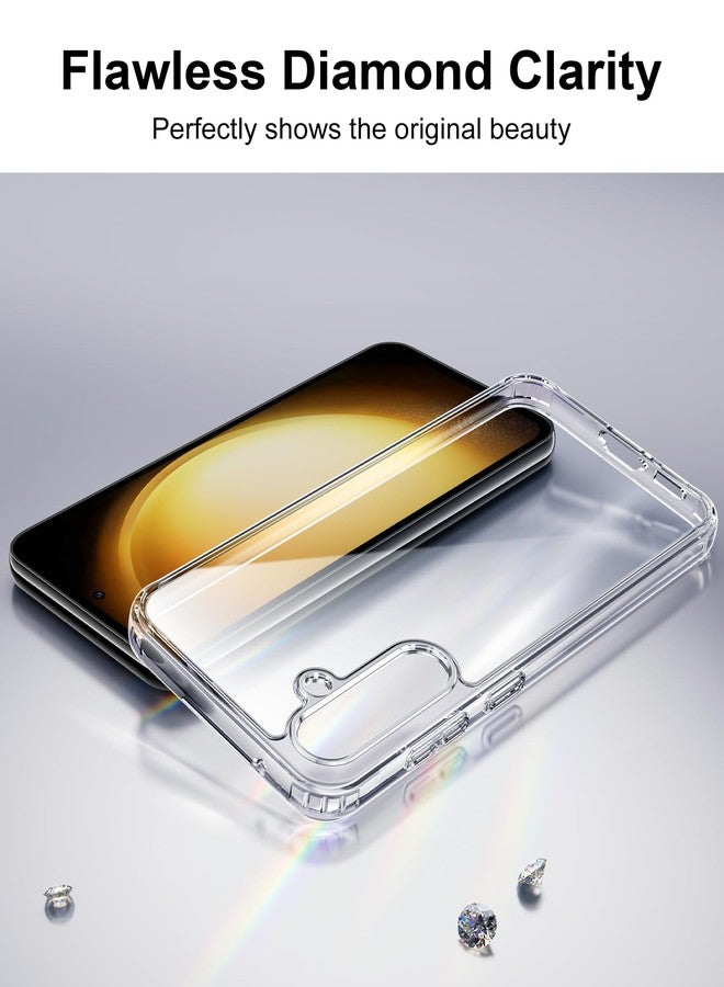 HOOMIL Case for Samsung Galaxy S23+ Plus 5G 6.6-Inch, Non-Yellowing, Drop Protection, Anti-Scratch, Transparent Hard Back Phone Cover - Crystal Clear - Image 3