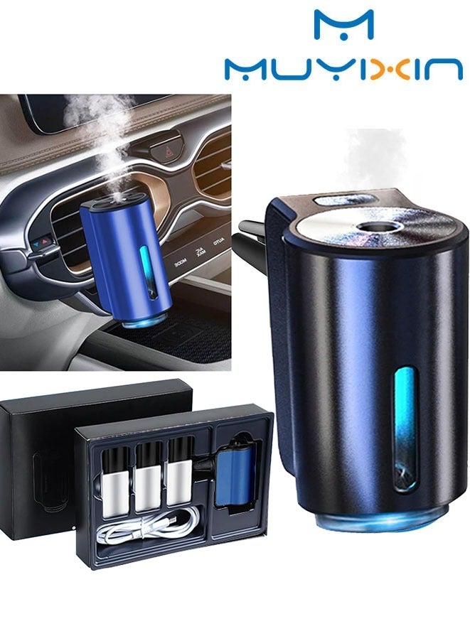 Muyixin Smart Car Air Freshener,Rechargeable Car Aroma Diffuser, 3 Levels of Adjustable Intelligent Car Diffuser with 3 Bottles of Cologne, Men's Fragrance  - Image 1