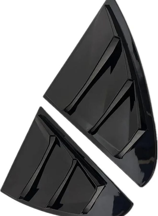 Rear Window Louver ABS Carbon Fiber Cover For Benz C Class W205 2015 2021 - Image 1