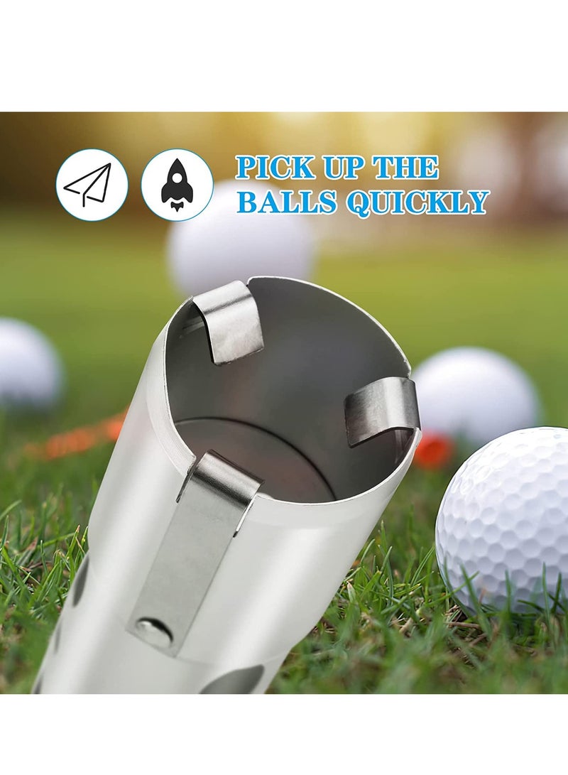 Golf Ball Retriever, Detachable Aluminum Alloy Picker, Holds 21 Balls, Quick Pick Up, No Bending, Perfect Gift for Golf Lovers - Image 2
