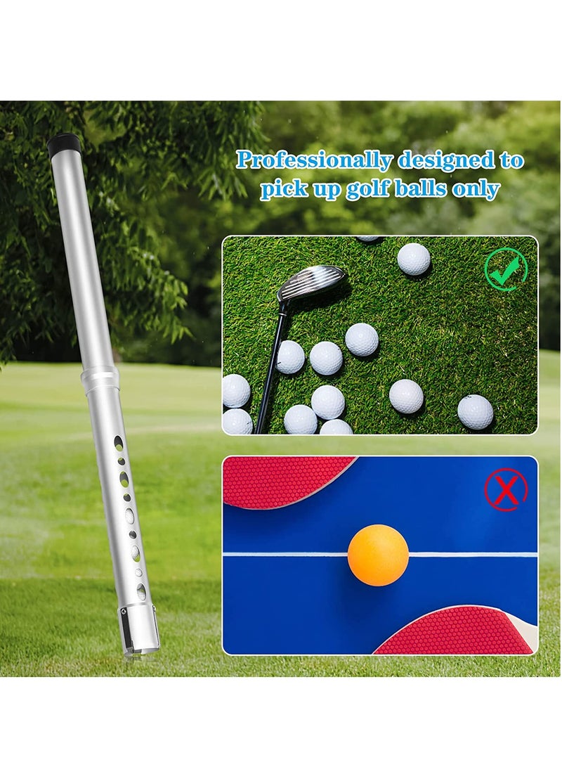 Golf Ball Retriever, Detachable Aluminum Alloy Picker, Holds 21 Balls, Quick Pick Up, No Bending, Perfect Gift for Golf Lovers - Image 3