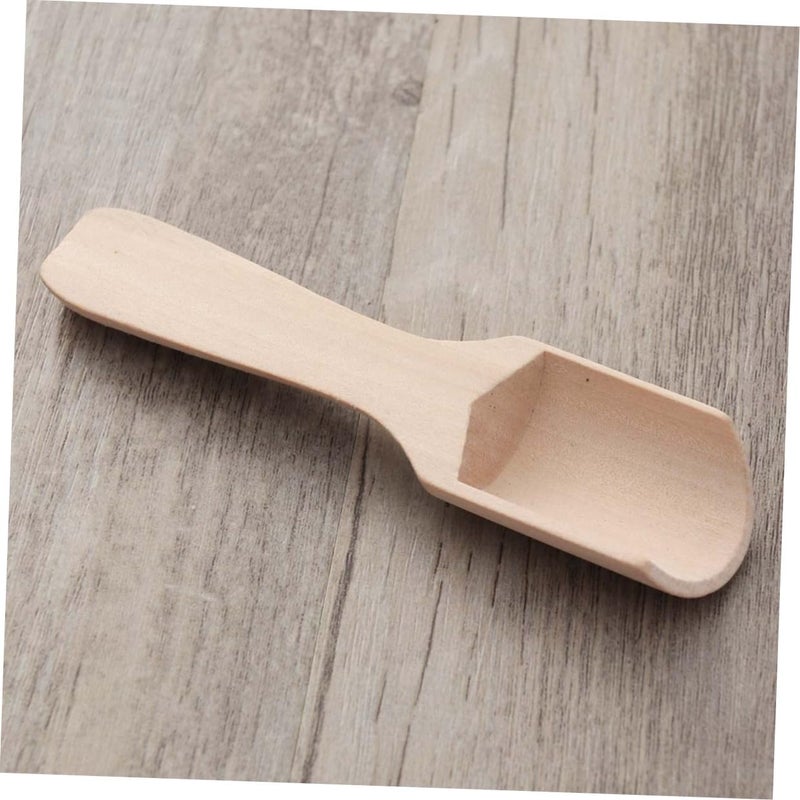 15 Pcs Wooden Tea Scoop And Salt Shovel 2 8x11cm Flat Handle Spoon For Kitchen - Image 4