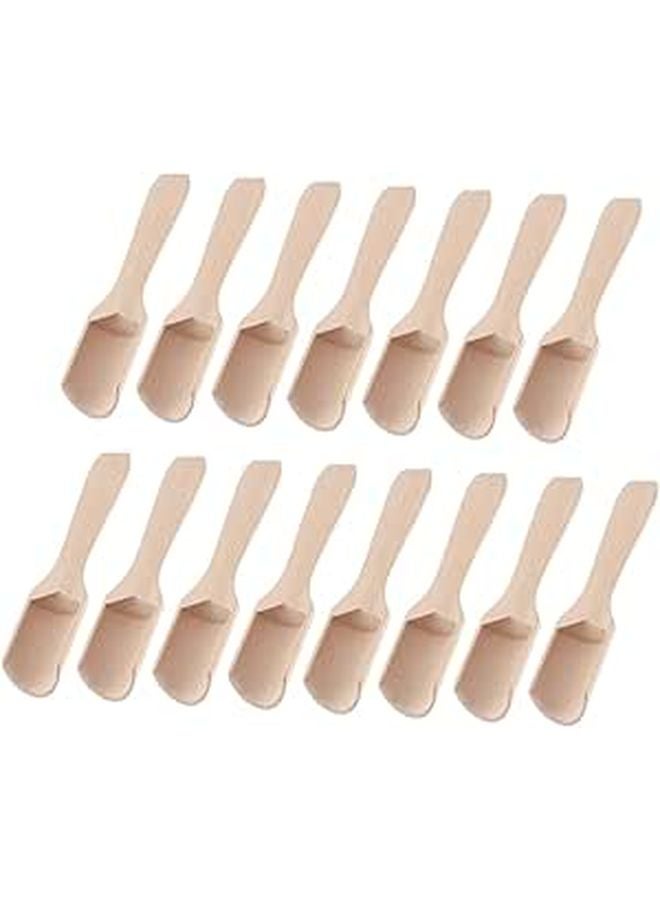 15 Pcs Wooden Tea Scoop And Salt Shovel 2 8x11cm Flat Handle Spoon For Kitchen - Image 1