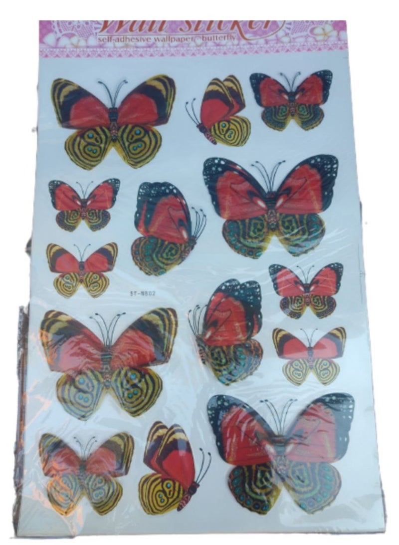 Butterfly Plane Wall Sticker Home Decoration multi colour  - Image 3