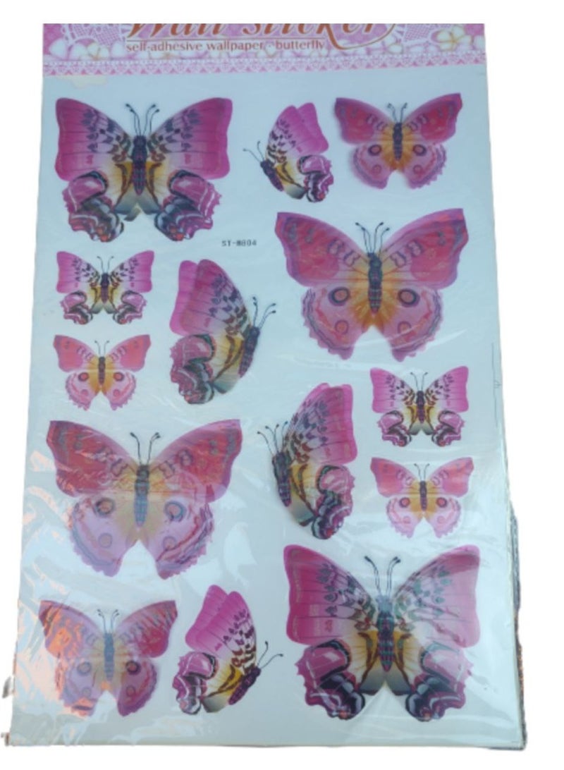 Butterfly Plane Wall Sticker Home Decoration multi colour  - Image 4