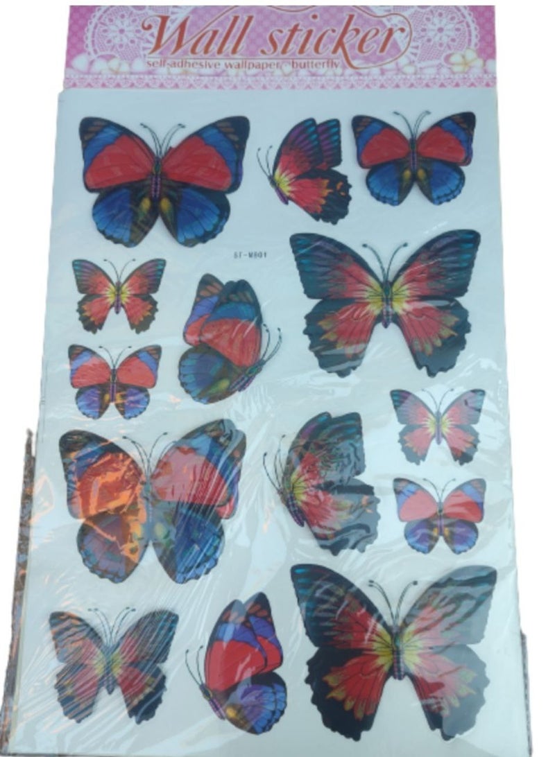 Butterfly Plane Wall Sticker Home Decoration multi colour  - Image 5