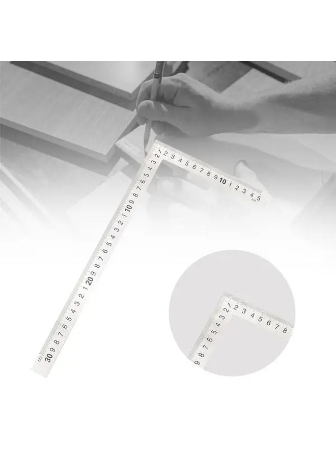 Precision 90 Degree Stainless Steel Ruler 150 X 300mm Durable Laser Engraved Scale - Image 5