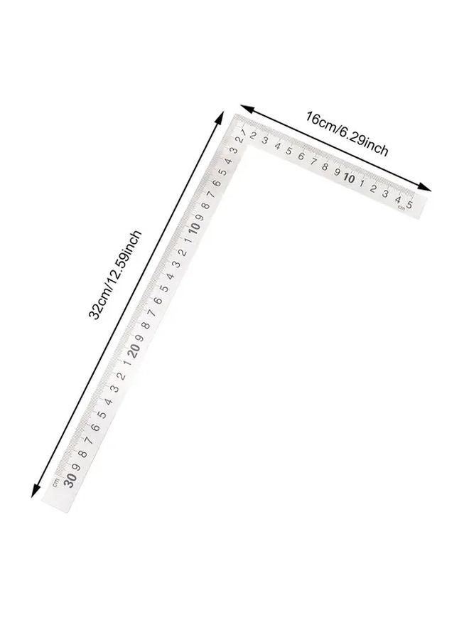 Precision 90 Degree Stainless Steel Ruler 150 X 300mm Durable Laser Engraved Scale - Image 3