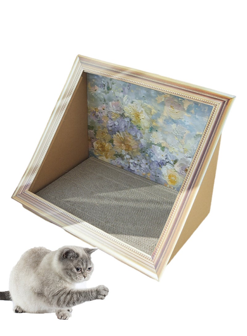 كيدل اللوحة الزيتية القطة خدش مجلس القطة سرير مع كيتي مخلب خدش مجلس القطة لعبة بيت