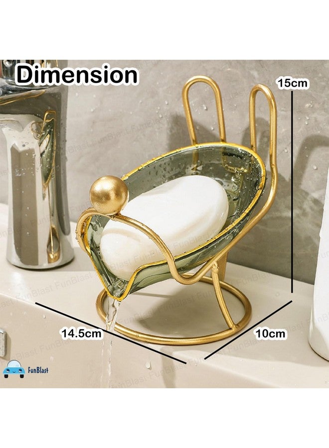 FunBlast Soap Case for Bathroom - Vintage Luxury Soap Dish Holder, Soap Stand Holder for Bathroom, Kitchen, Self-Draining Soap Holder - Random Color - Image 2