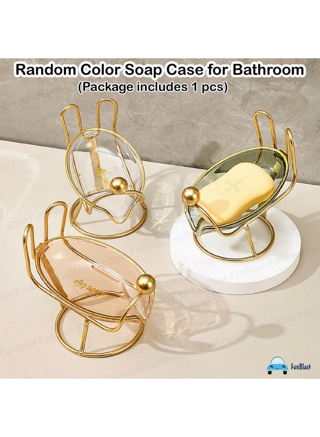 FunBlast Soap Case for Bathroom - Vintage Luxury Soap Dish Holder, Soap Stand Holder for Bathroom, Kitchen, Self-Draining Soap Holder - Random Color - Image 3