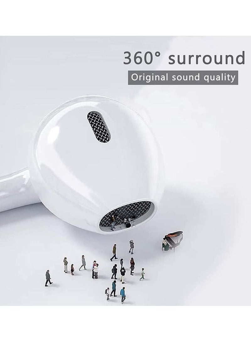 2 Pack - Headphones Lightning Earphones Earbuds, Wired in Ear Stereo Noise Canceling Isolating Headphones for iPhone 14 13 12 11 Pro Max X XS 8 7 SE, White (Built in Microphone & Volume Control) - Image 3