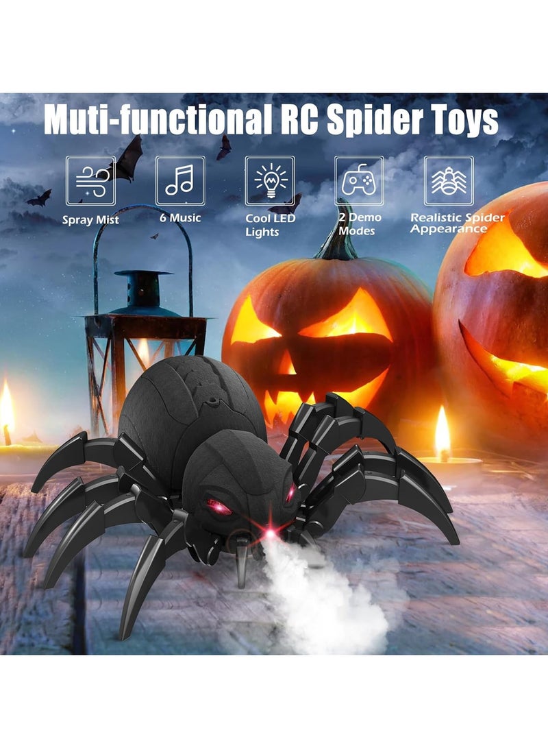 CMGTYYD Realistic RC Spider Robot Toy，Remote Control Spider with Spray, Lights, Music, and LED Eyes – Perfect Gift for Kids Ages 6-12, Great for Pranks, Halloween Decorations, and Realistic Scurrying Action - Image 5