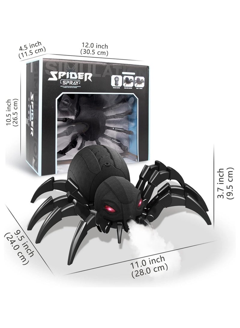 CMGTYYD Realistic RC Spider Robot Toy，Remote Control Spider with Spray, Lights, Music, and LED Eyes – Perfect Gift for Kids Ages 6-12, Great for Pranks, Halloween Decorations, and Realistic Scurrying Action - Image 2