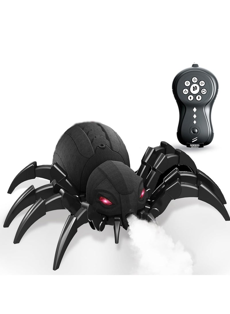 CMGTYYD Realistic RC Spider Robot Toy，Remote Control Spider with Spray, Lights, Music, and LED Eyes – Perfect Gift for Kids Ages 6-12, Great for Pranks, Halloween Decorations, and Realistic Scurrying Action - Image 1