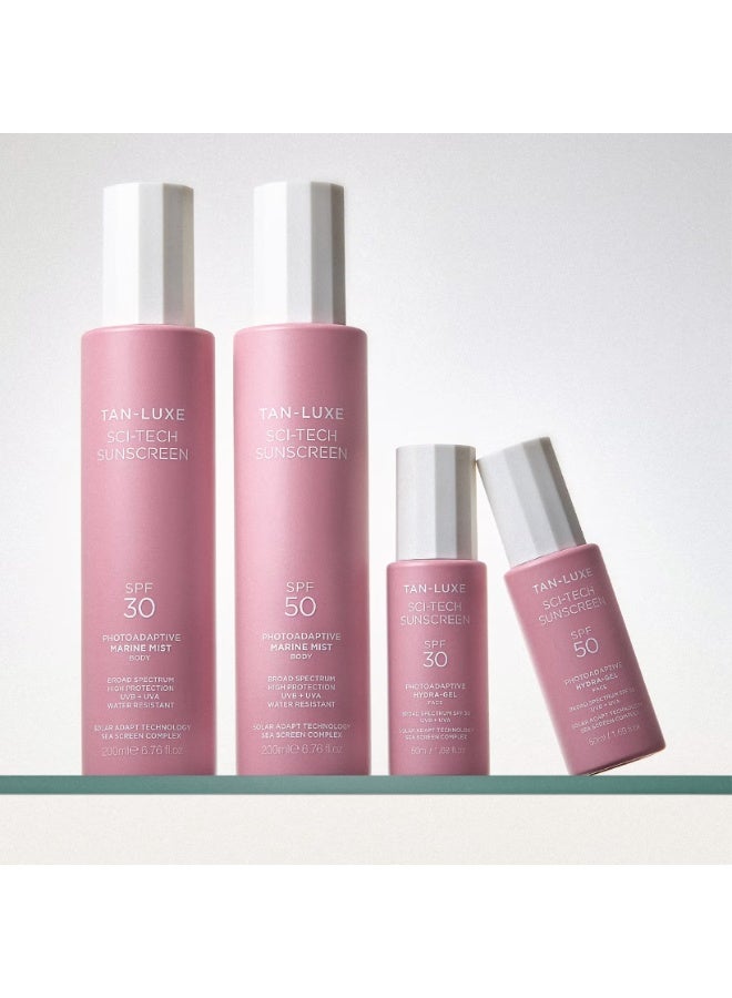 Tan-Luxe Sci Tech Sunscreen Photo-Adaptive Body Mist SPF 30 200ml - Image 4