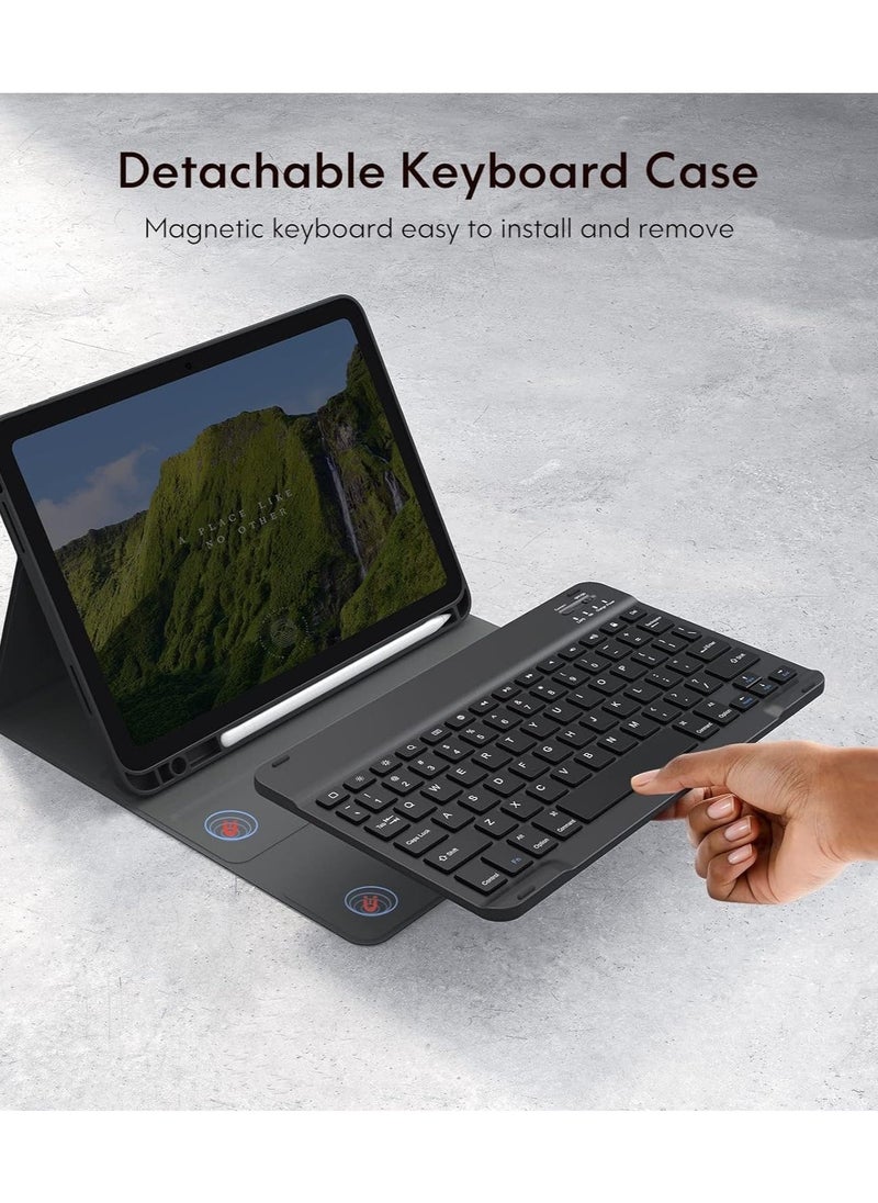 ELTRAZONE Keyboard Case for iPad 10th Generation 10.9inch - 2022, Detachable Bluetooth Keyboard, Stand Folio Keyboard Cover with Pencil Holder, Rechargeable  - Image 2