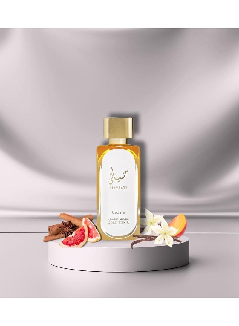 Lattafa Hayaati Gold Elixir Unisex EDP 100ml - Image 3