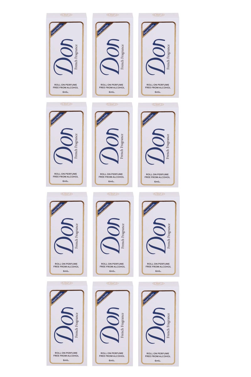 don French Fragrance Roll On Perfume 6ml (Pack of 12) - Image 1