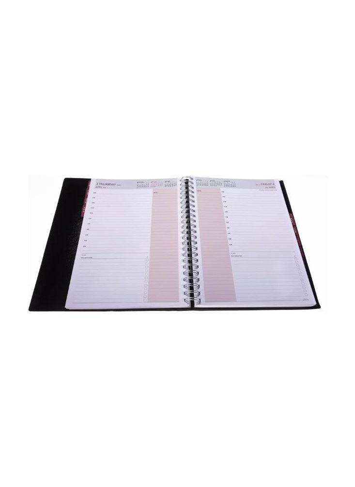 Collins Collins Leadership 2025 Diary for Professionals - A4 Day to a Page Business Planner (Appointments) - Graphite - (CP6743.99-25) - Premium Professional Appointments Planner with Leathergrain Cover  - Image 5