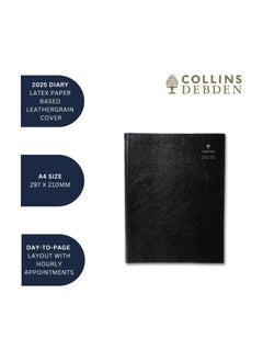 Collins Collins Leadership 2025 Diary for Professionals - A4 Day to a Page Business Planner (Appointments) - Graphite - (CP6743.99-25) - Premium Professional Appointments Planner with Leathergrain Cover  - Image 4