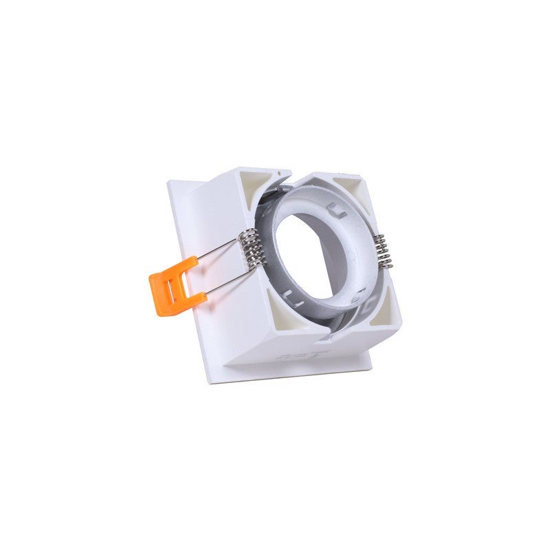 Jana Light Empty square plastic spotlight, white and silver, Jana Light LT-231 quantity 10 - Image 4