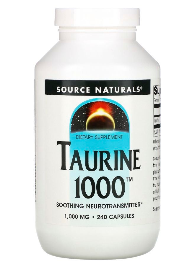Source Naturals Taurine 1000 1000 mg 240 Capsules