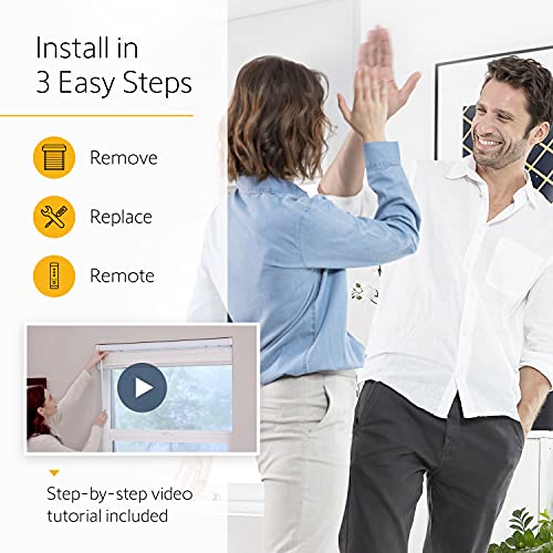 Somfy Clever Tilt Blind Motor Kit - Fits Your Existing 2" Horizontal Blinds - Smart Blinds for Security, Glare, & Natural Light - Automatic Blinds Opener - Includes Remote, Motor, and Charger - Image 3