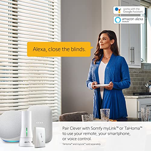 Somfy Clever Tilt Blind Motor Kit - Fits Your Existing 2" Horizontal Blinds - Smart Blinds for Security, Glare, & Natural Light - Automatic Blinds Opener - Includes Remote, Motor, and Charger - Image 5