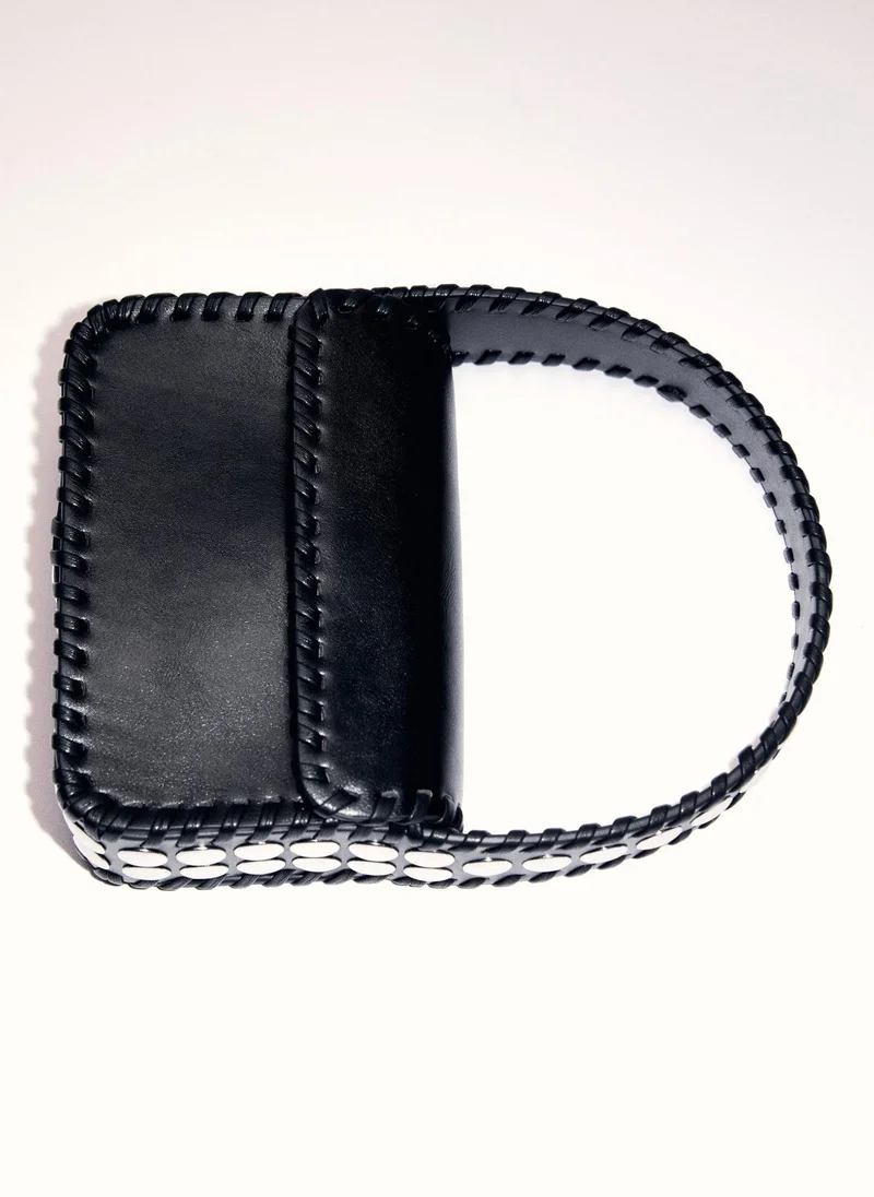 MANGO Casual Studded Handbag