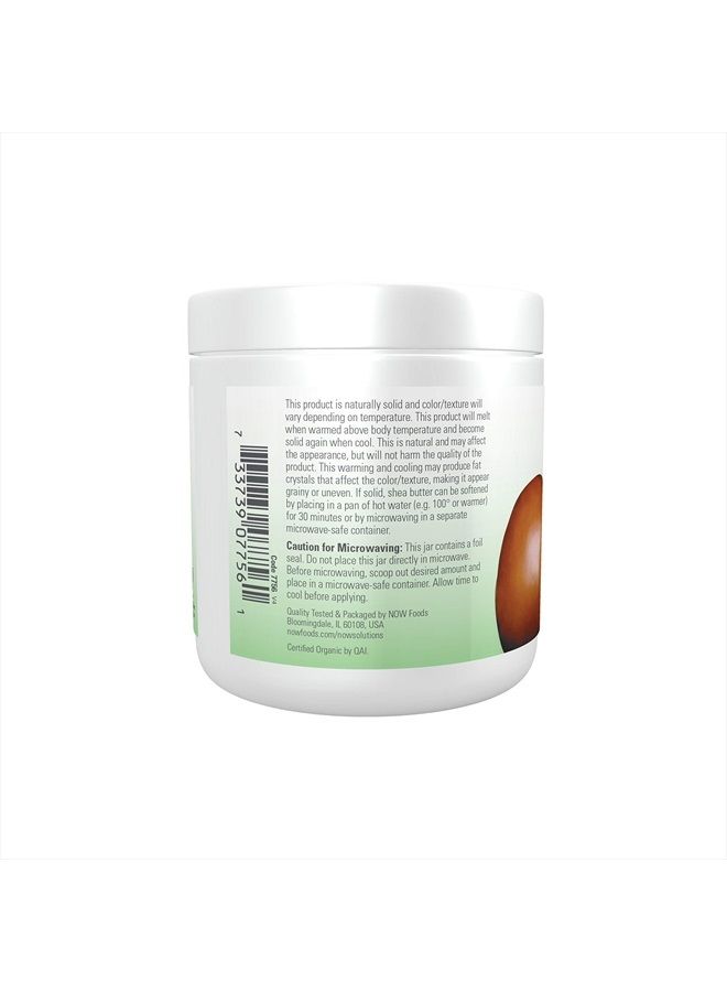 now Solutions, Certified Organic Shea Butter, Moisturizer For Rough And Dry Skin, 7-Ounce  - Image 3