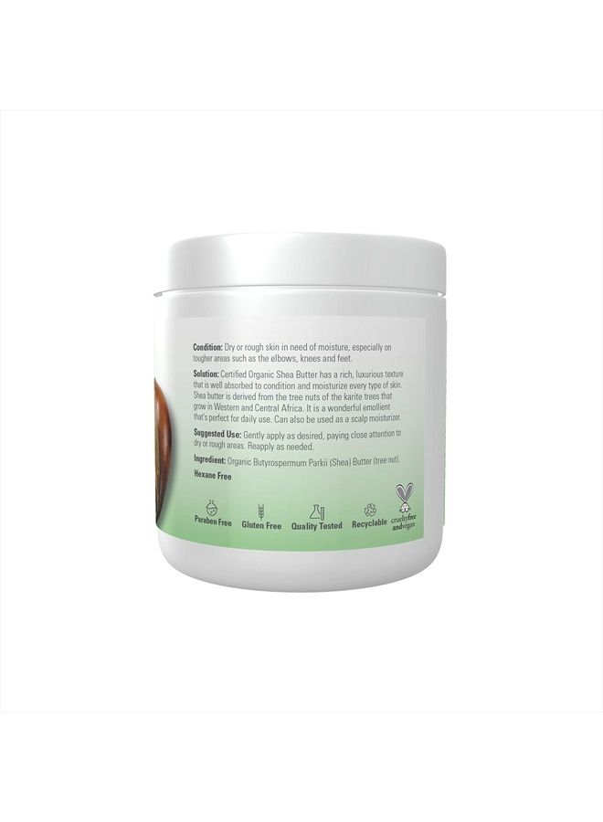 now Solutions, Certified Organic Shea Butter, Moisturizer For Rough And Dry Skin, 7-Ounce  - Image 2