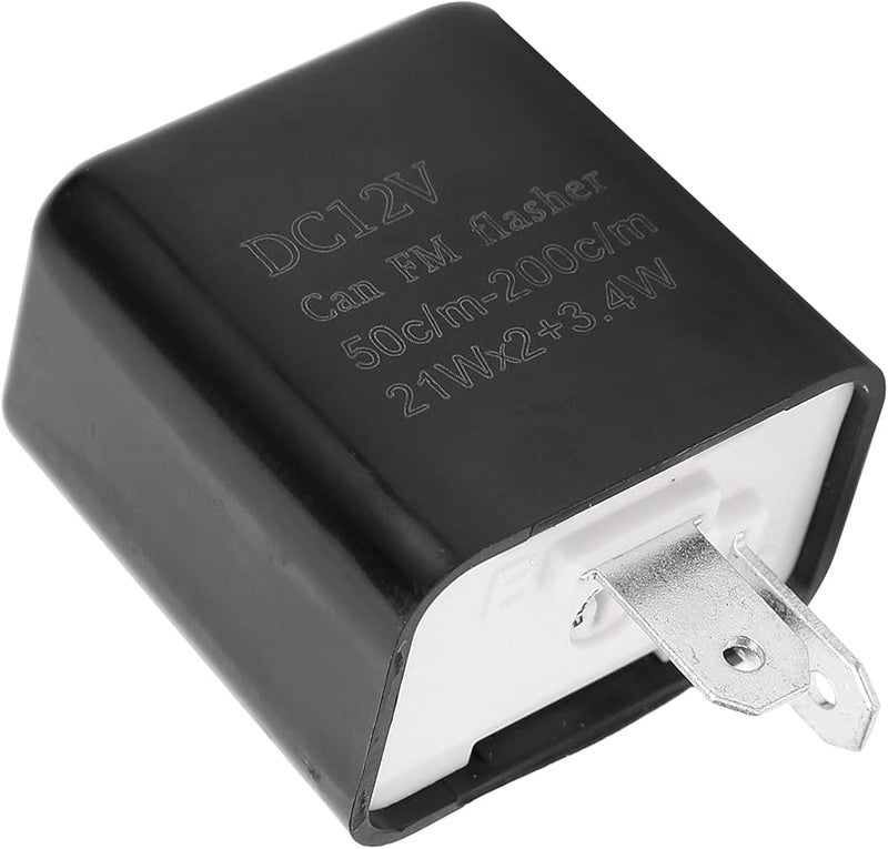 High Power 3 Speed Adjustable LED Turn Signal Flasher Relay 12V DC for Car Motorcycle with Overload Protection ABS Material - Image 3