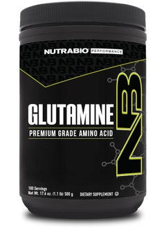 NutraBio - Pure Glutamine Powder Raw Unflavored 1.1 Lb.  - Image 1