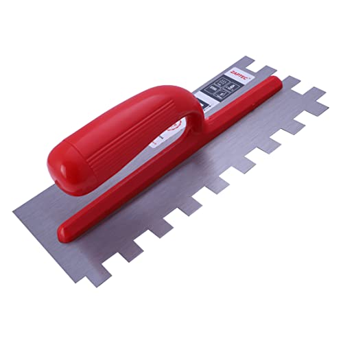 Zaptec Steel Notched Trowel 11"x5" (Notch Size 15 mm x 15 mm) - Image 1