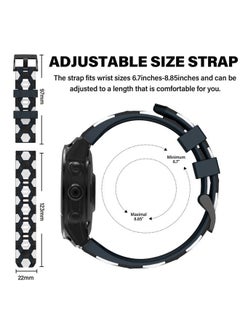 MYSNBKN Compatible with Fenix 6/6 Pro Band Easy Fit 22mm Soft Silicone Watch Bands Replacement for Fenix 5 Plus/Fenix 5/Fenix 7/Forerunner 935/Forerunner 945/Approach s60/Quatix 5 Smartwatches  - Image 3