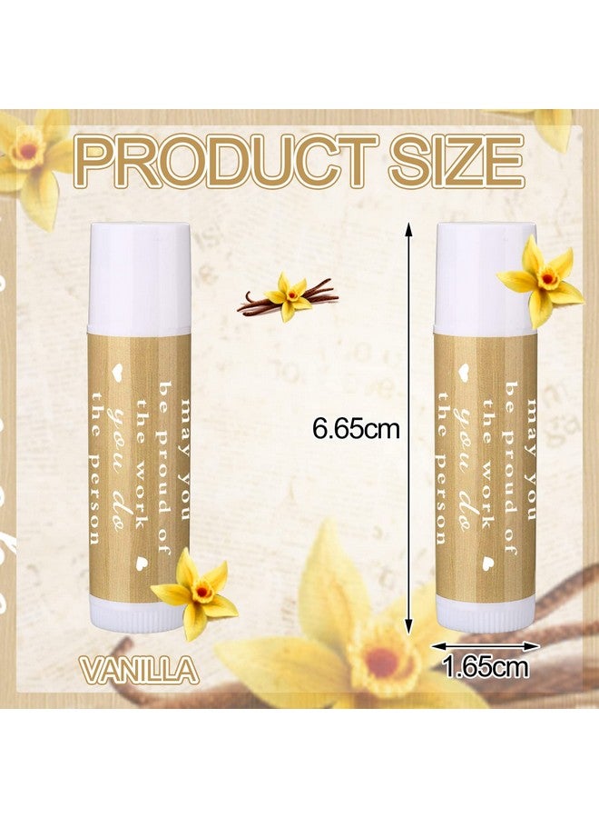 Demissle Thank You Gifts For Coworker Lip Balm Bulk Set Inspirational Appreciation Gifts Leaving Farewell Gifts Vanilla Ingredients Lips Care Products For Friends Teacher Worker Employee (12 Pcs) - Image 2
