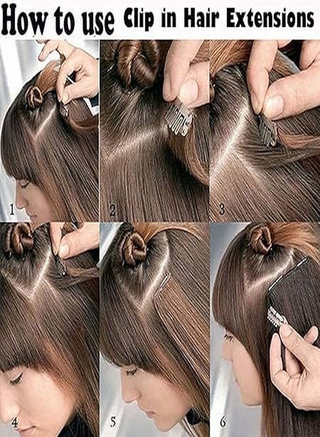 بوكسو - ارتقي بإطلالتك مع وصلات الشعر الطويلة المستقيمة الرائعة ذات 7 طبقات بمشابك لجميع الفتيات والسيدات والعرائس (أسود) - Image 5