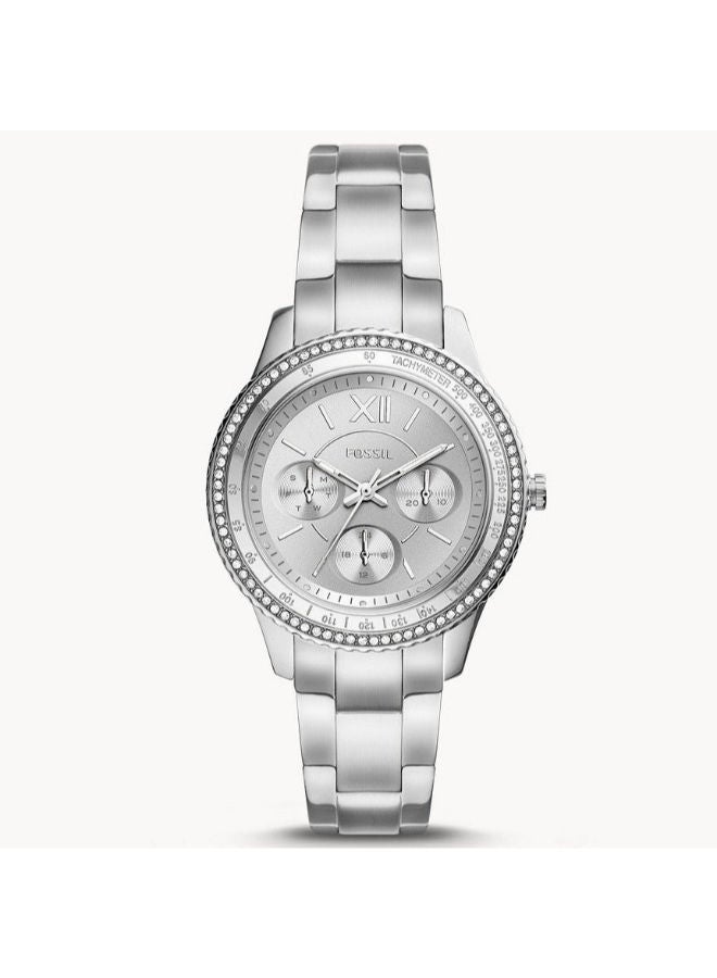 FOSSIL Women Stainless Steel Chronograph Wrist Watch ES5108 - Image 1