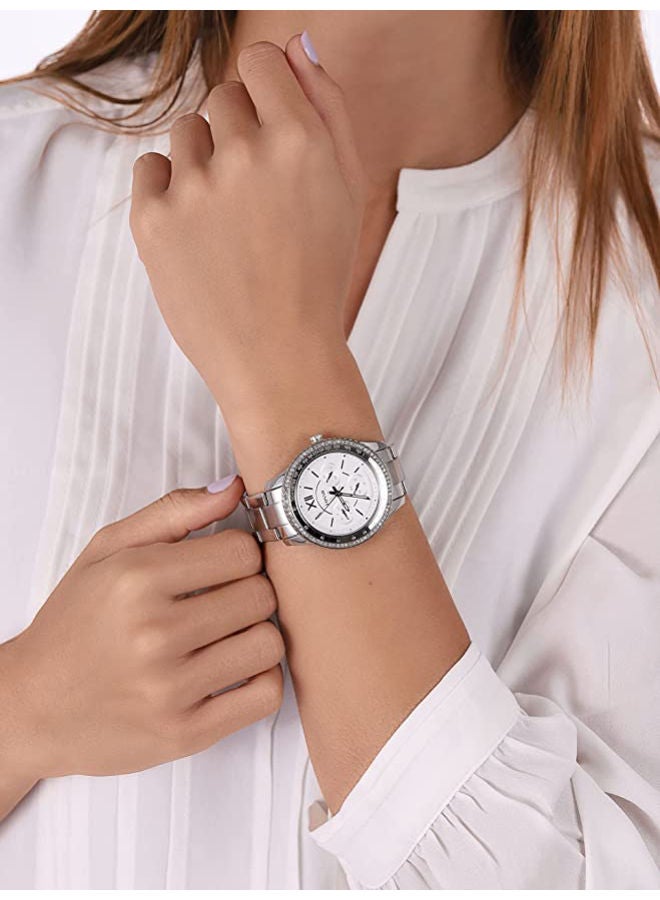 FOSSIL Women Stainless Steel Chronograph Wrist Watch ES5108 - Image 4