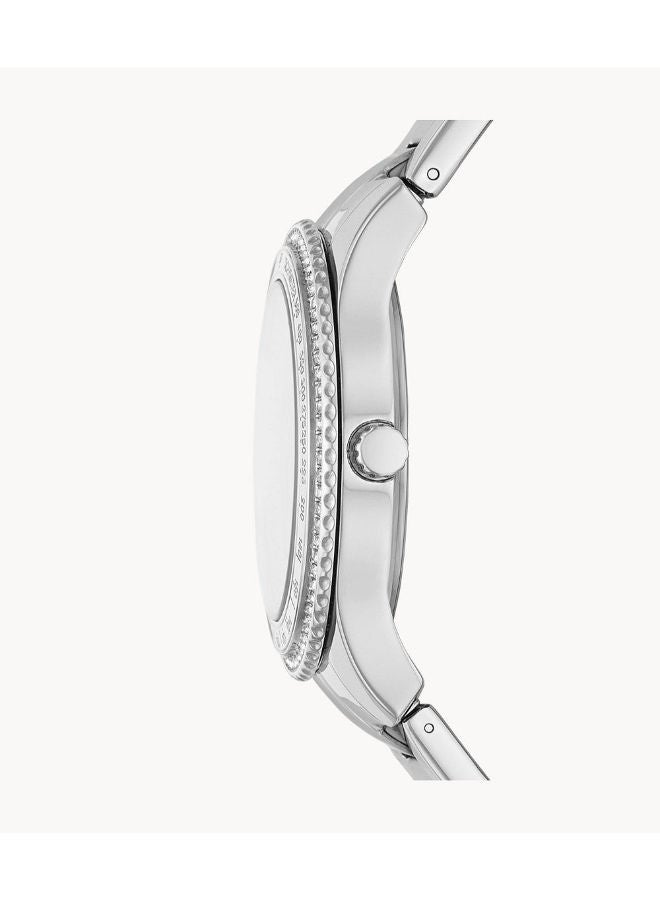 FOSSIL Women Stainless Steel Chronograph Wrist Watch ES5108 - Image 3