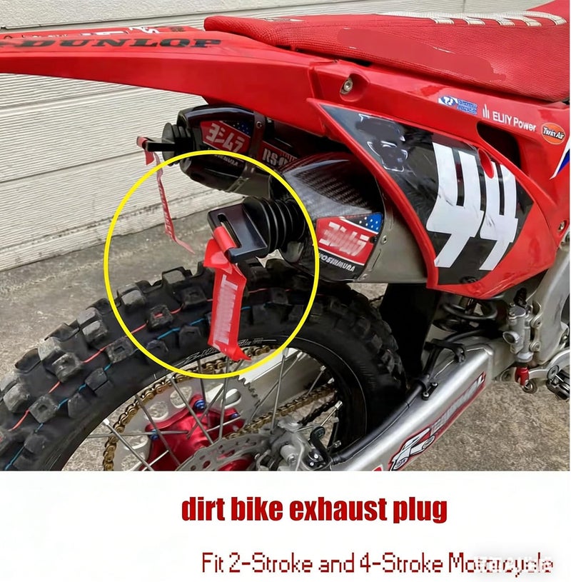 P1TOOLS Muffler Exhaust Wash Plug 0.8 "to 2.2", Rubber Exhaust Silencer Wash Plug for 2 Stroke and 4 Stroke Motorcycle Dirt Bike and ATV, QUAD - Image 5