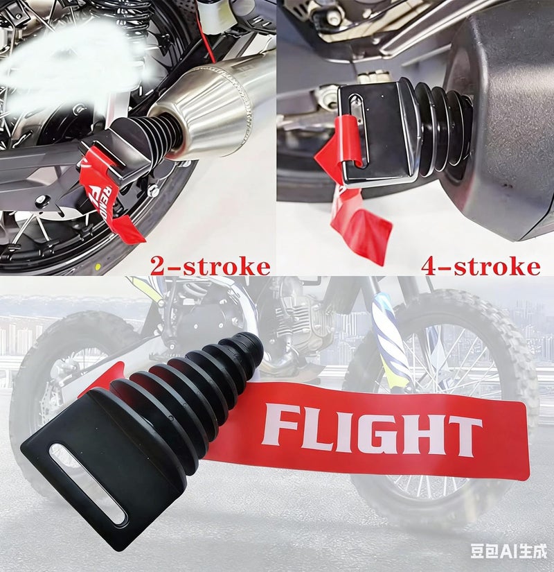 P1TOOLS Muffler Exhaust Wash Plug 0.8 "to 2.2", Rubber Exhaust Silencer Wash Plug for 2 Stroke and 4 Stroke Motorcycle Dirt Bike and ATV, QUAD - Image 2