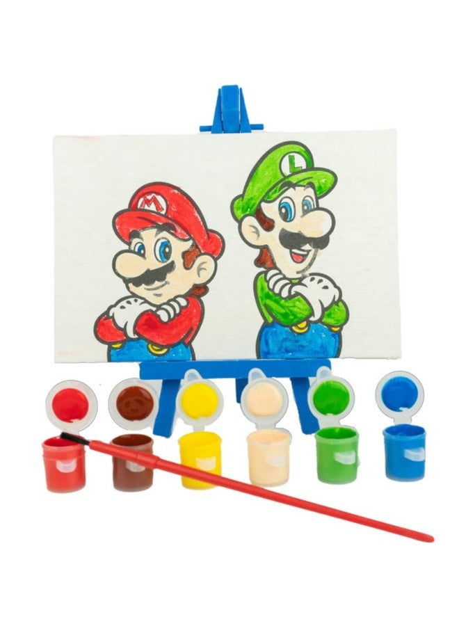 Innovative Designs Super Mario Canvas Paint Set for Kids with 3 Canvases, Acrylic Paint - Image 3