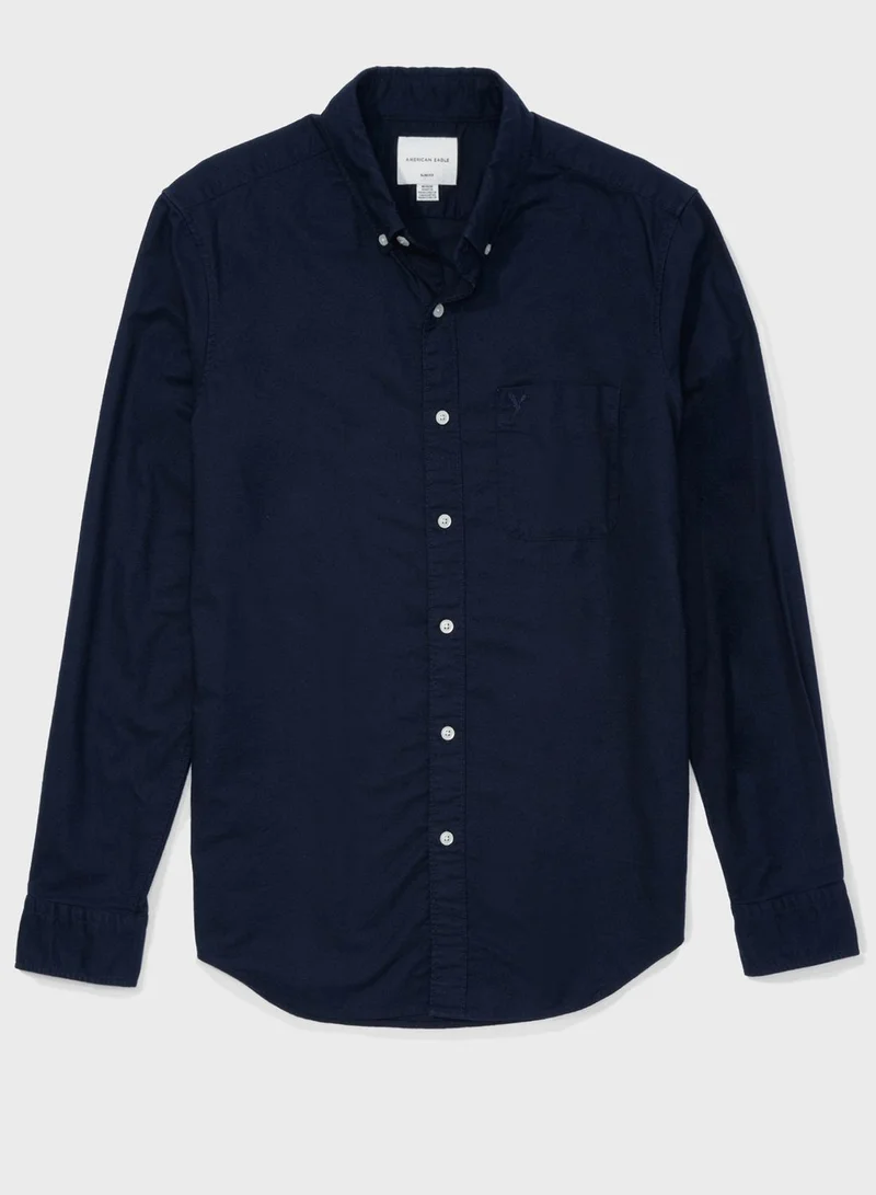 American Eagle Oxford slim fit button down shirt