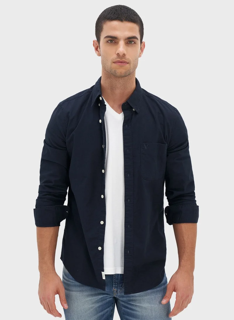 American Eagle Oxford slim fit button down shirt