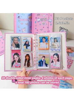 SYOSI A5 Binder Kpop Photocard Album with 20 Pcs Inner 3 Inch Photo Album Sleeves in Loose Leaf Refillable 6 Rings Binder Cover Photocard Holder Book for Picture Cards Storage  - Image 4